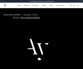 Assemblycoffee.co.uk(Assembly Coffee London) Screenshot