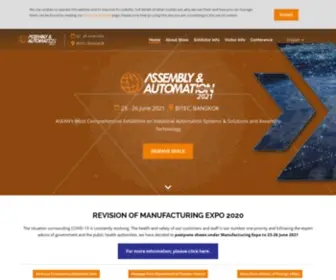 Assemblytechexpo.com(Assembly & Automation Technology 2021) Screenshot