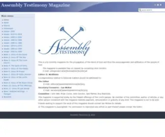 Assemblytestimony.org(Assemblytestimony) Screenshot