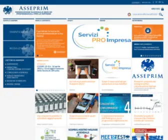 Asseprim.it(Federazione Nazionale Servizi Professionali per le Imprese) Screenshot