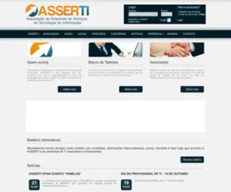 Asserti.org(Associação das Empresas de Serviços de Tecnologia da Informação) Screenshot
