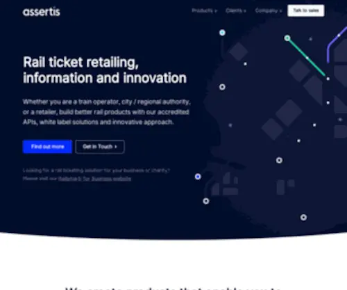 Assertis.co.uk(Online and mobile train ticketing) Screenshot