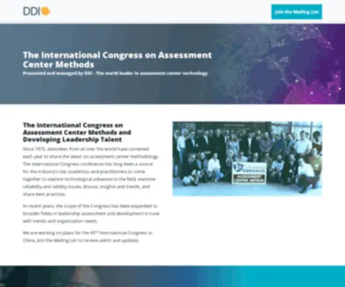 Assessmentcenters.org(International Congress on Assessment Centers) Screenshot