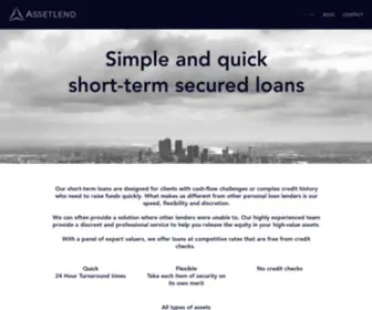 Asset-Lend.co.uk(Finance made simple) Screenshot