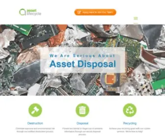 Assetlc.com(Asset Disposal and Recycling) Screenshot