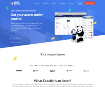 Assetpanda.com(Our asset management software) Screenshot