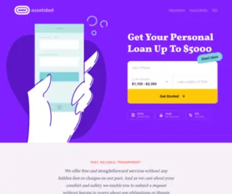Assetsbot.com(Get Your Personal Loan Up To $5000) Screenshot