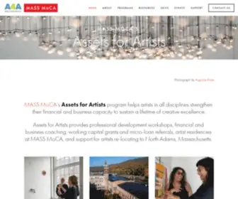 Assetsforartists.org(Assets for Artists) Screenshot