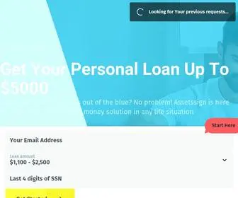 Assetssign.com(Get Your Personal Loan Today) Screenshot