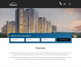 Assetszproperties.com(Best Builder in Bangalore) Screenshot