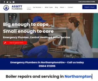 Assettplumbing.co.uk(Assett Emergency Plumbers In Northampton) Screenshot