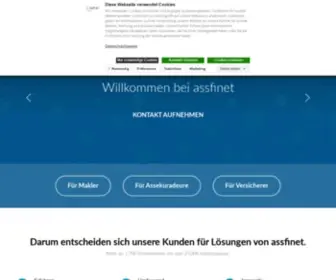 Assfinet.de(State-of-the-Art Software-Lösungen für die Digitalisierung von Versicherungsvermittlung) Screenshot