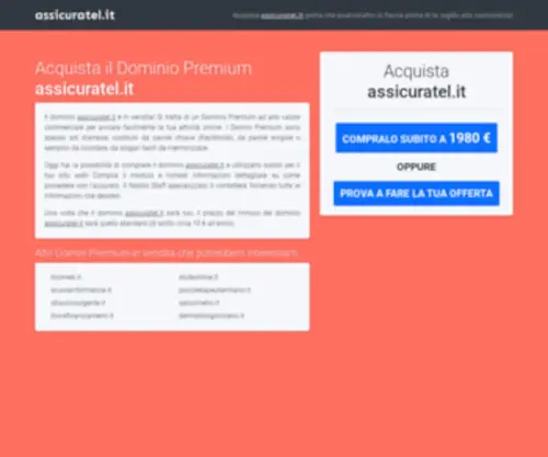 Assicuratel.it(Assicurazioni) Screenshot