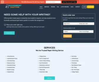 Assignmentessaytyper.com(Assignmentessaytyper) Screenshot