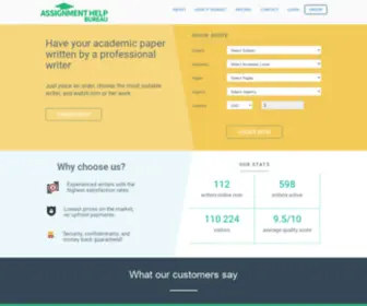 Assignmenthelpbureau.com(Assignment Help Bureau) Screenshot