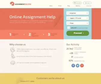 Assignmenthelper.com.au(Assignment Helper) Screenshot
