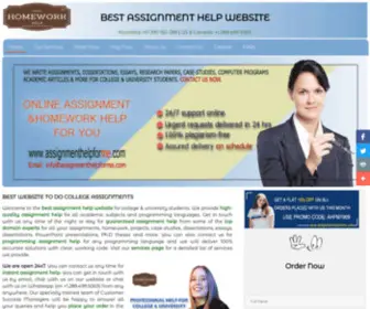 Assignmenthelpforme.com(The best website to do college & university assignments) Screenshot