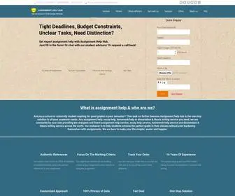 Assignmenthelphub.com(Assignment Help Hub) Screenshot