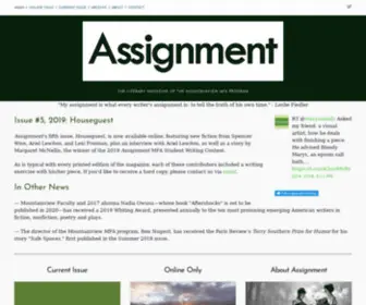 Assignmentmag.com(Assignment Magazine) Screenshot