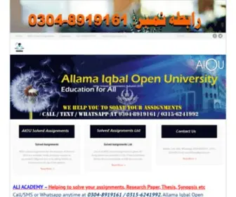 Assignments365.com(AIOU Solved Assignments Spring 2020) Screenshot