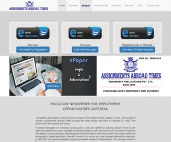 Assignmentsabroadtimes.com(Assignments Abroad Times) Screenshot