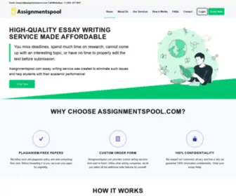 Assignmentspool.com(Best Assignments Help Online) Screenshot