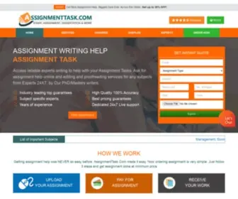 Assignmenttask.com(Assignment Task) Screenshot