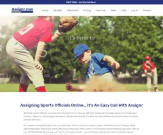 Assignr.com(Referee and Umpire Assigning Software) Screenshot