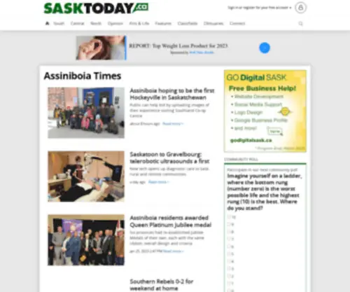 Assiniboiatimes.ca(Saskatchewan news) Screenshot
