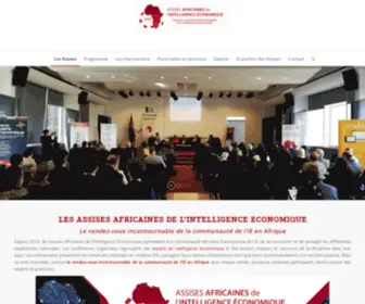 Assises-Africaines-IE.org(Assises Africaines et Francophones de l'Intelligence Économique) Screenshot