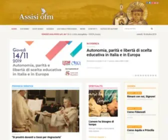 Assisiofm.it(Sito ufficiale dei Frati Minori dell'Umbria (Provincia Serafica San Francesco d'Assisi)) Screenshot