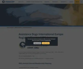 Assistancedogseurope.org(Assistance Dogs International Europe Regional Chapter (ADEu)) Screenshot