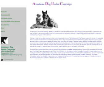 Assistancedogunitedcampaign.org(Funding for Assistance Dog Placements in Penngrove) Screenshot