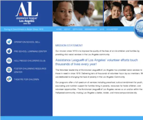 Assistanceleague.net(Assistance League of Southern California) Screenshot