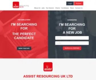 Assist.co.uk(Assist Resourcing UK) Screenshot