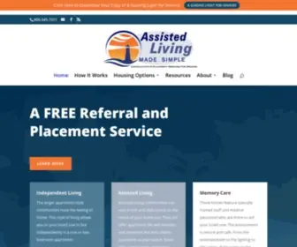 Assistedlivingmadesimple.com(Senior Placement Services) Screenshot