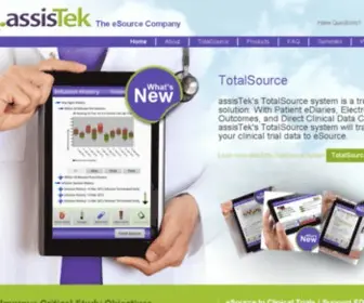 Assistek.com(ESource for Decentralized Clinical Trials) Screenshot