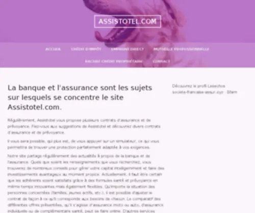 Assistotel.com(Maitre dÕhotel) Screenshot