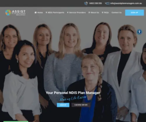Assistplanmanagers.com.au(Assist Plan Managers) Screenshot