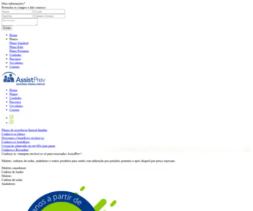 Assistprev.com.br(Planos de Assistência Funeral Familiar) Screenshot