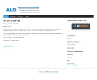 Asso-Linux-Online.fr(Encourager & Favoriser le logiciel libre) Screenshot