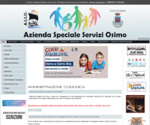 Asso-Osimo.it(A.S.S.O. Azienda Speciale Servizi Osimo) Screenshot