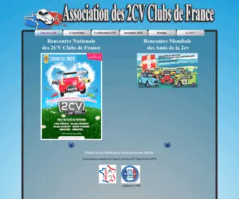 Asso2CVclubsfrance.org(A2CF) Screenshot