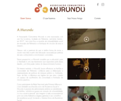 Associacaomurundu.com.br(A Murundu) Screenshot