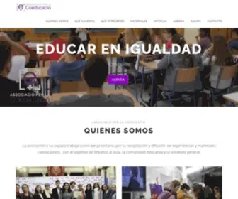 Associacioperlacoeducacio.org(Associacio per la Coeducacio) Screenshot