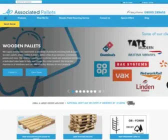 Associated-Pallets.co.uk(New and Used Wooden Pallets) Screenshot