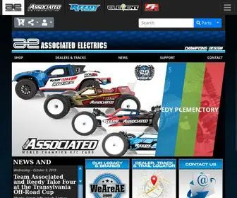 Associatedelectrics.com(World champion radio control cars (rc cars)) Screenshot