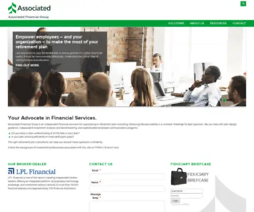 Associatedfinancialgroup.com(Associated Financial Group) Screenshot