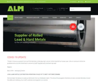 Associatedlead.co.uk(Associated Lead Mills Ltd (ALM) Stockists and Distributors of Rolled Lead & Various Metals for Building & Facades) Screenshot