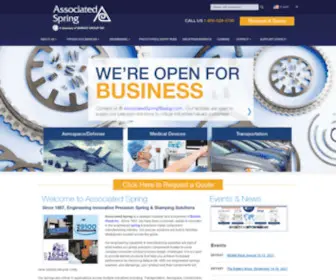 Associatedspring.com(Associated Spring) Screenshot